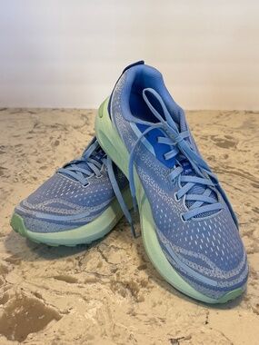 Women’s Merrell Morphite Trail Running Shoes Sneakers Sz 9.5 Cornflower/Pear